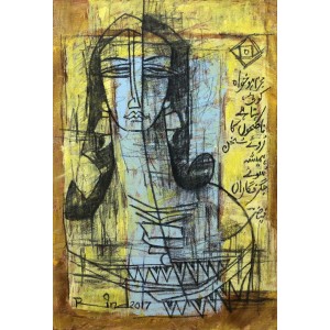 A. S. Rind, 11 x 15 Inch, Mixed Media on Canvas, Figurative Painting, AC-ASR-173